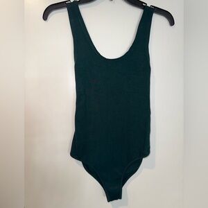 Forever 21 Hunter Green Bodysuit w/Side Cutouts